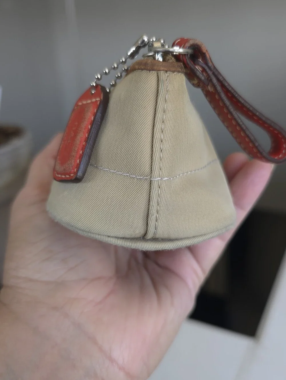 Coach Vintage Rare  Leatherware Est.1941 Nylon Cosmetic Pouch Released In 2005
